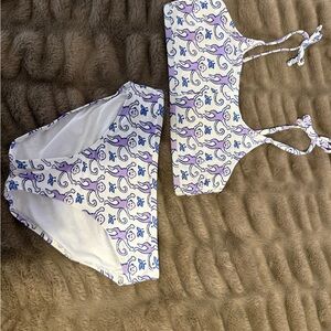 White and Purple Roller Rabbit Bikini